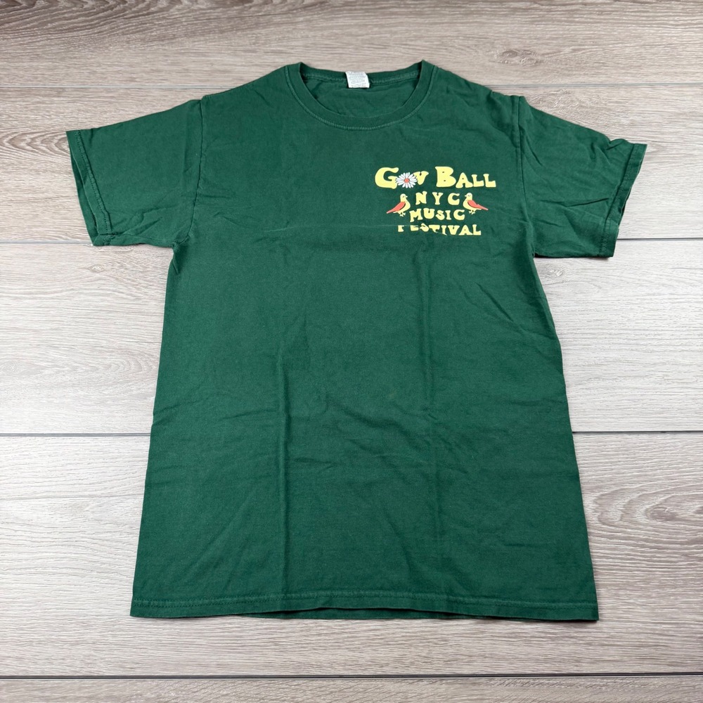 Fruit of the Loom Mens Governors Ball NYC Music Festival 2021 T-Shirt Green S - Picture 2 of 8